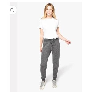 Naadam Women’s Off Duty Cashmere Joggers Grey Size S Loungewear Casual Pants